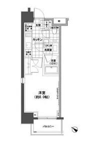 パークハビオ人形町【12階】の間取り