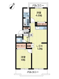 マイロードカマクラvolII【3階】の間取り