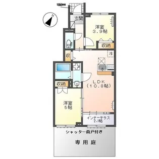 ソラーナ【1階】の間取り