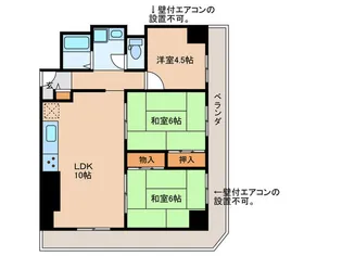 天満橋スカイハイツ【8階】の間取り