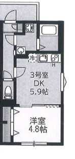 ウィステリアパルク保土ヶ谷【1階】の間取り
