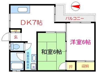 神谷マンション【5階】の間取り