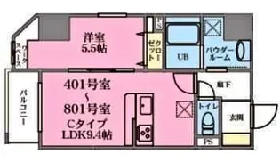 IL PRIMO KISOYA【7階】の間取り