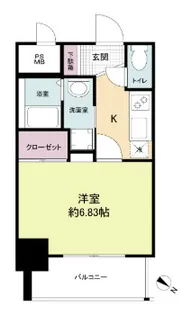DSタワー大博通り【7階】の間取り