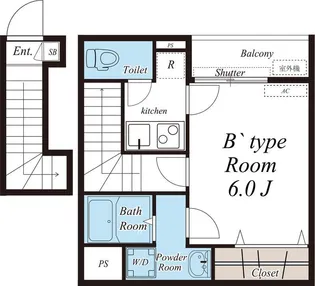 リブリ・インフロント【2階】の間取り