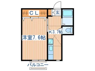 聖ハイツ【1階】の間取り