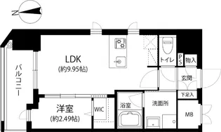 MGH大濠パーク【8階】の間取り