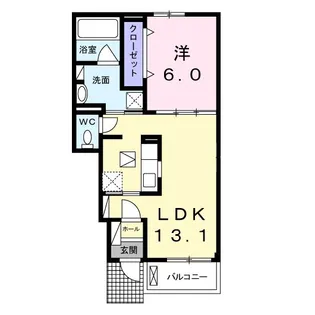 ユニゾン II【1階】の間取り