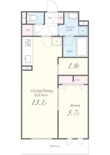 二番館【1階】の間取り