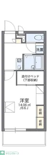 レオパレスブルースカイ【3階】の間取り