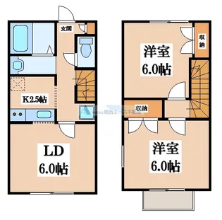 レオパレス高安【1階】の間取り