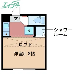 REAL BLOSSOMII【1階】の間取り