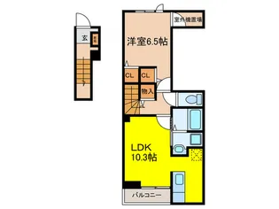 EXCEED宝塚【2階】の間取り