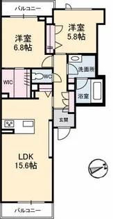 アヴェニール府中【2階】の間取り
