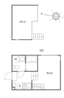 ハーモニーテラス青井XIII【1階】の間取り