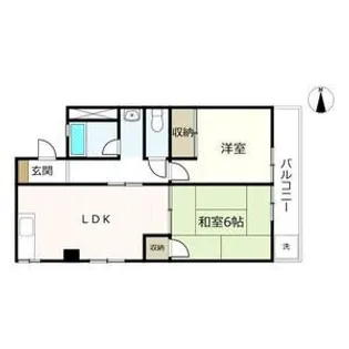 ハイツむすぶ【1階】の間取り