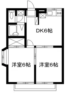 ラフォーレしすい【1階】の間取り