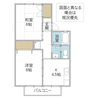 パレットハウス【2階】の間取り