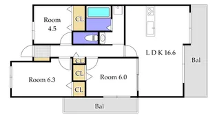 CRASSO IMA【9階】の間取り