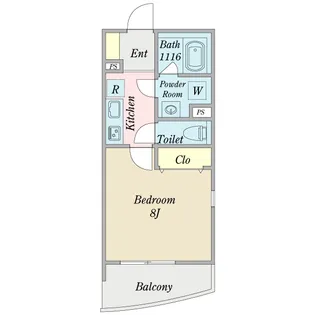 フィオーレ八雲【2階】の間取り