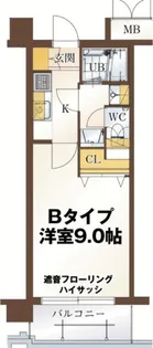 リビングステージ広瀬川【5階】の間取り