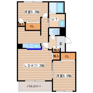 フェバリット壱番館【4階】の間取り