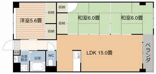 エスパシオ南栄【2階】の間取り