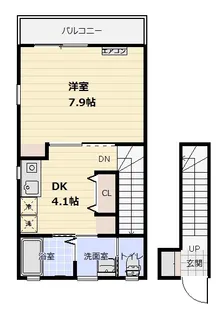 エクリュ空港入口【2階】の間取り
