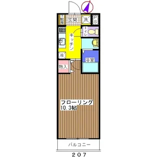 BJ 1st【2階】の間取り