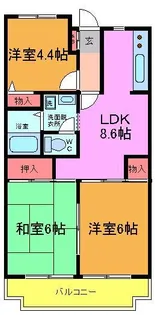 ビラ・トーホー【3階】の間取り
