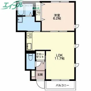 Moderno B【1階】の間取り