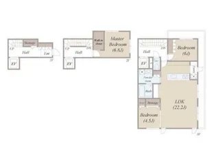 アリエッタ大岡山【1階】の間取り