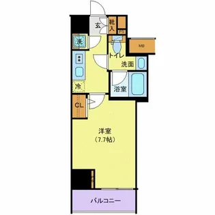 ガリシア中野弥生町【6階】の間取り