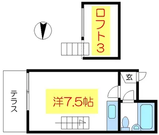 メゾン南砂【1階】の間取り