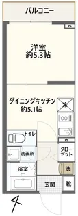 FRONTIER TAPP横浜大口【1階】の間取り
