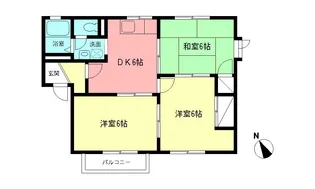 プラムハイツ【2階】の間取り