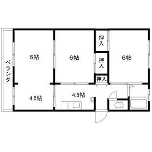 石谷アパート【2階】の間取り
