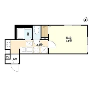 ウェルスクエア中馬込【1階】の間取り