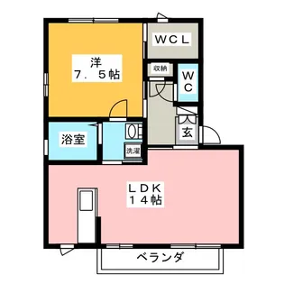 ファミリエ A棟【2階】の間取り
