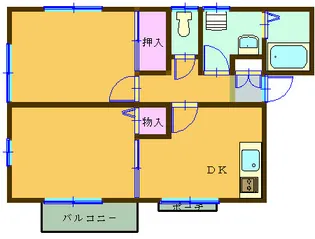 サンマリン【2階】の間取り