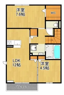 スクエアガーデン【2階】の間取り