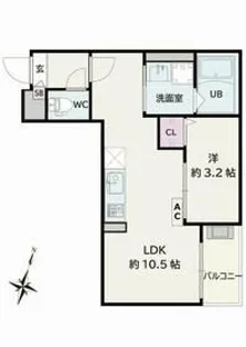 Jack kamishigeharaI【1階】の間取り
