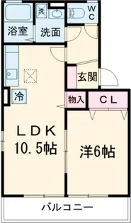 ハーベスト大和 D棟【1階】の間取り