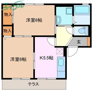 グレースハイム【1階】の間取り