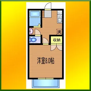 第2ハイツサンバレー【1階】の間取り