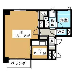 La Casa Alba Due【9階】の間取り