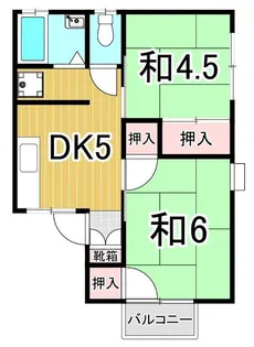 リリーハイツ【1階】の間取り