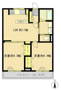 東荻窪マンション【3階】の間取り