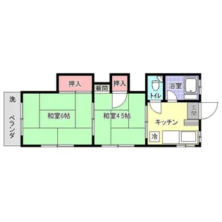 コーポ永崎【2階】の間取り