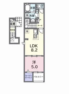 コーラルスター【2階】の間取り